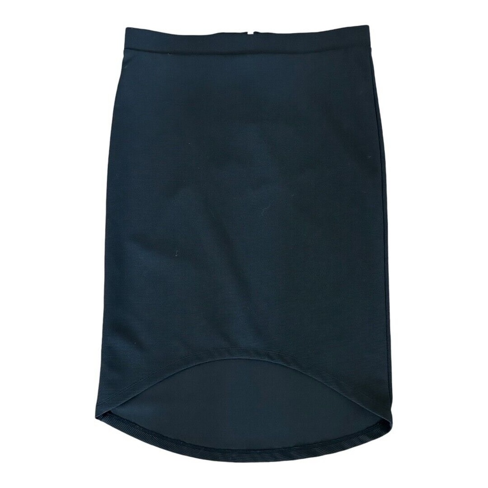 NWT G by Guess Danise Hi Low Midi Skirt Jet Black M - Picture 2 of 10
